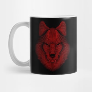 WOLF LINE RED Mug